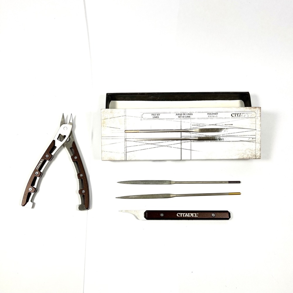 Games Workshop Citadel Fine Detail Cutters & File Scraper Set Hobby Tool Lot